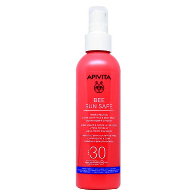 Apivita Bee Sun Safe Ενυδατικό Spray Ελαφριάς Υφής για Πρόσωπο & Σώμα SPF30 200 ml
