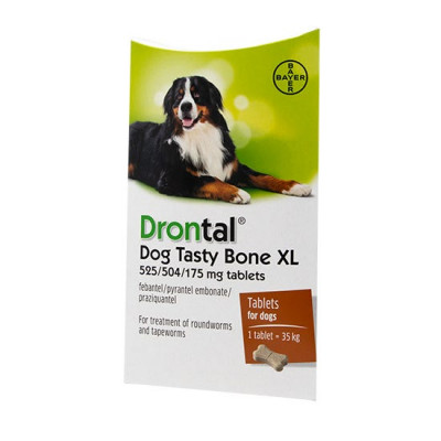 DRONTAL DOG ΑΝΤΙΠΑΡΑΣΙΤΙΚΟ FLAVOR XL>35kg  1 Χάπι