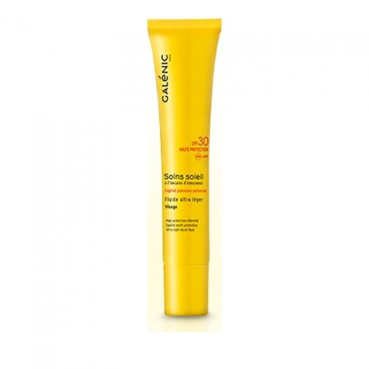 Galenic Soins Soleil Fluide Ultra Léger Visage SPF30 Λεπτόρρευστη Αντηλιακή Προσώπου 40ml Galenic Soins Soleil Fluide Ultra Léger Visage SPF30 Λεπτόρρευστη Αντηλιακή Προσώπου 40ml