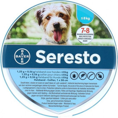 Seresto Αντιπαρασιτικό Περιλαίμιο Για Σκύλους 38cm, 1 Τεμάχιο