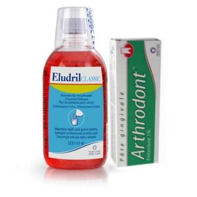 ELUDRIL MOUTHWASH 500ML+ ARTHRODONT T/P 40GR
