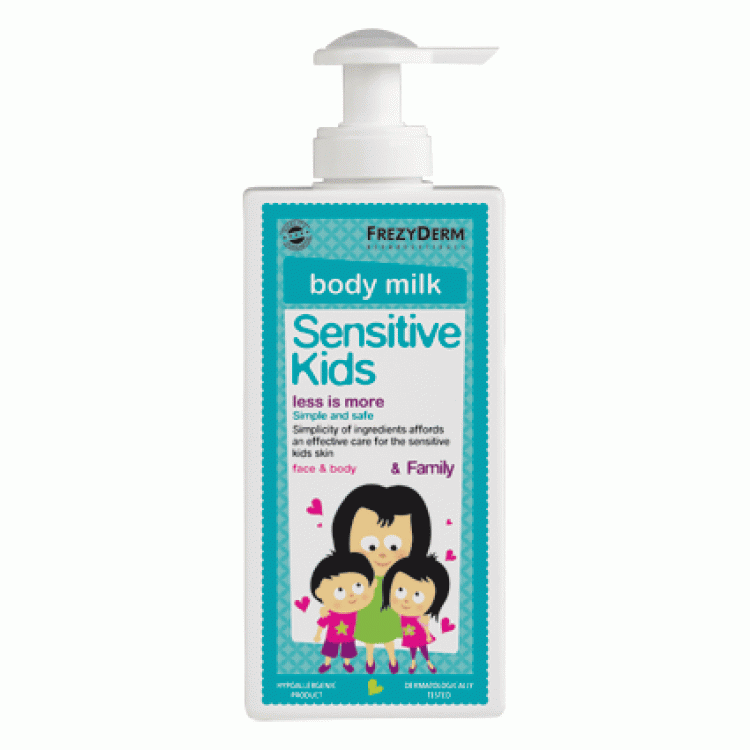 FREZYDERM SENSITIVE KIDS FACE & BODY MILK 200ML