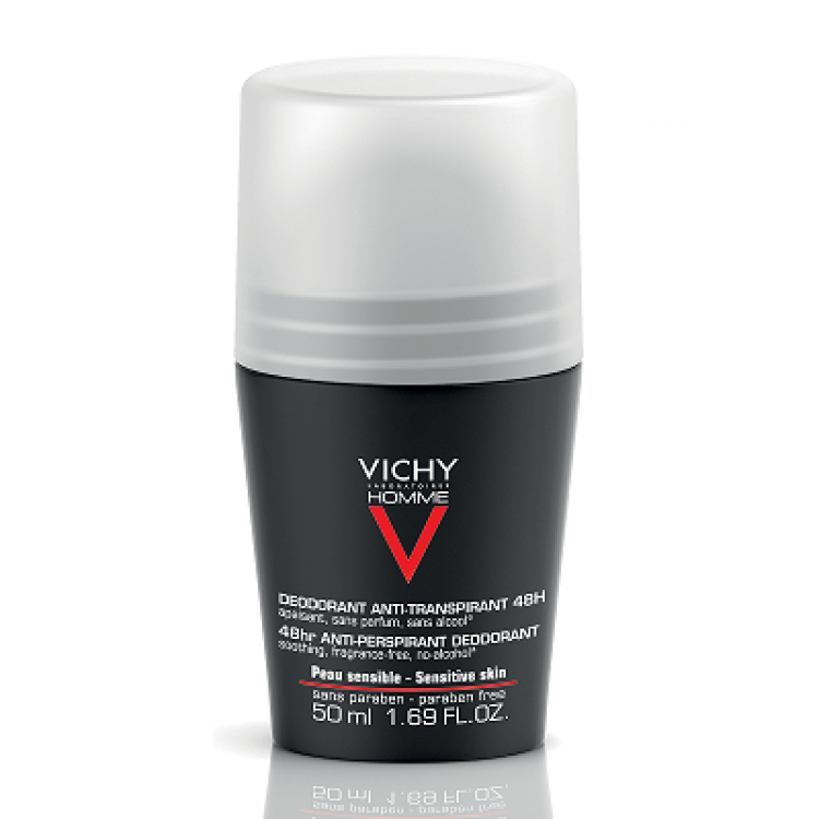 VICHY HOMME DEODORANT SENSITIVE SKIN Roll - On 50ML VICHY HOMME DEODORANT SENSITIVE SKIN Roll - On 50ML