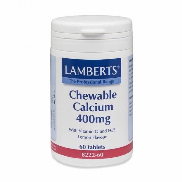 LAMBERTS CHEWABLE CALCIUM 400MG 60TAB