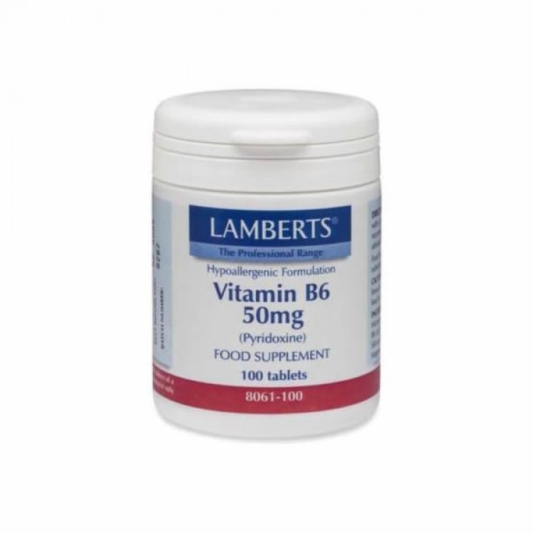 LAMBERTS VITAMIN B6 (PYRIDOXINE) 50MG 100TABS