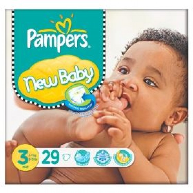 PAMPERS NEW BABY MIDI No 3 (4-9 KG)  29 ΤΕΜ.