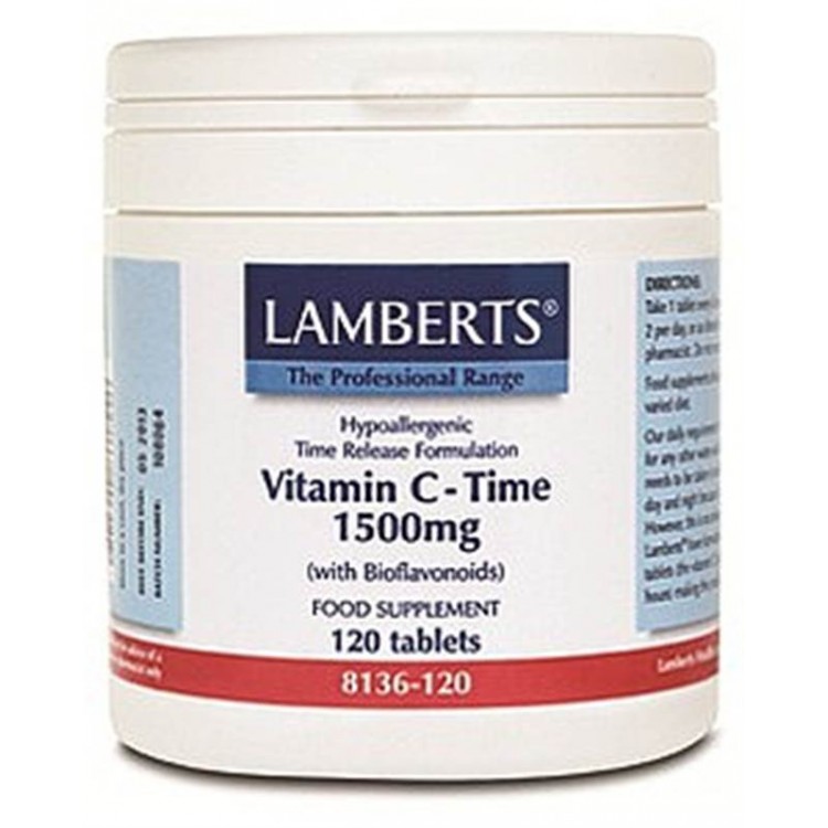 LAMBERTS VITAMIN C TIME RELEASE 1500MG 120TABS LAMBERTS VITAMIN C TIME RELEASE 1500MG 120TABS