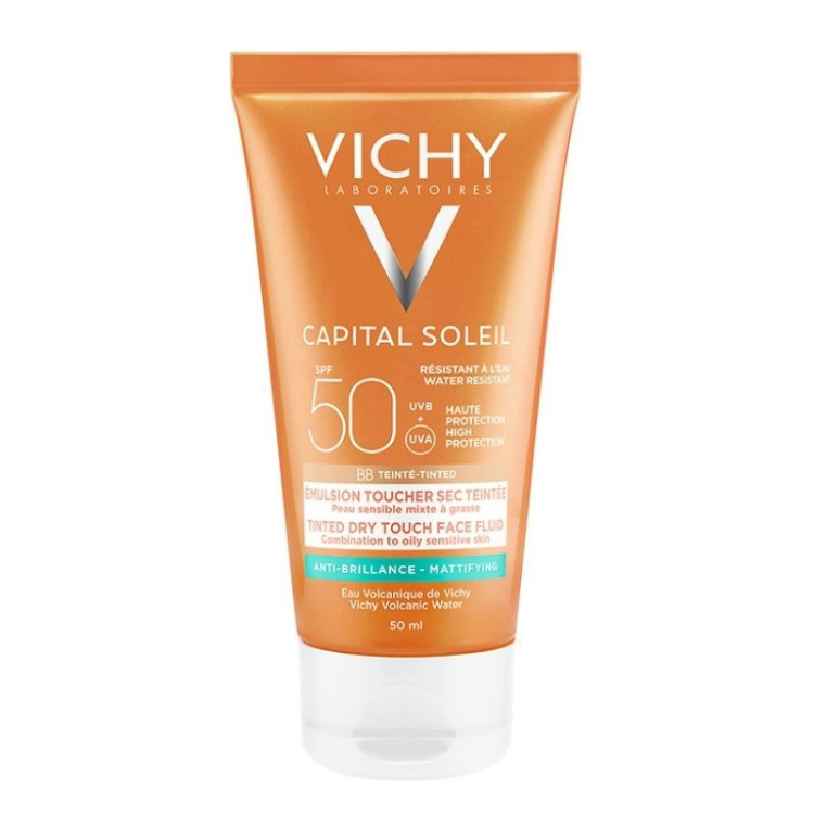 Vichy Ideal Soleil BB Tinted Dry Touch Face Fluid Mat SPF50 50ml Vichy Ideal Soleil BB Tinted Dry Touch Face Fluid Mat SPF50 50ml